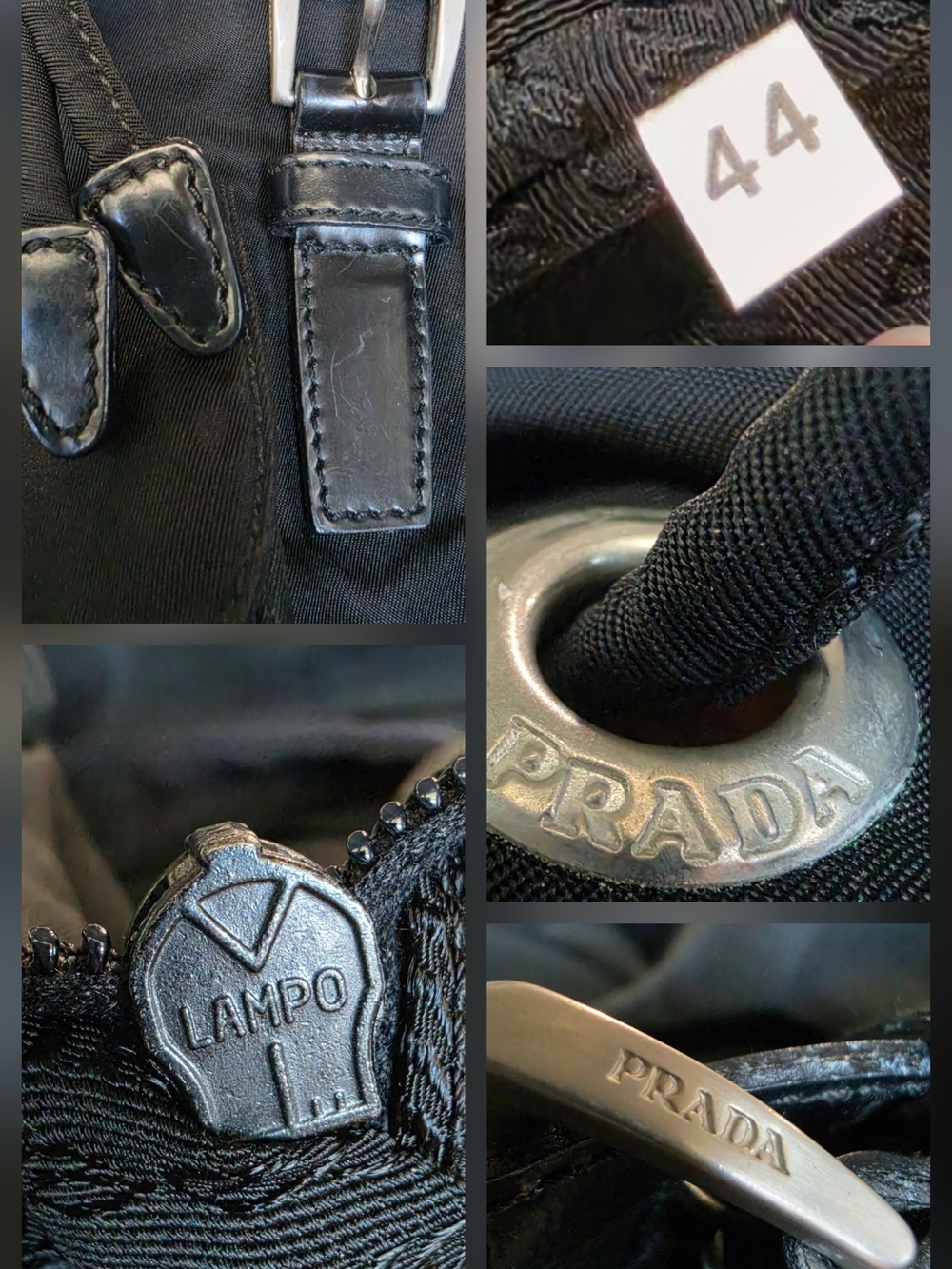Prada Black Nylon Flap Backpack with Dual Front Buckle Pockets - Picture 9 of 16